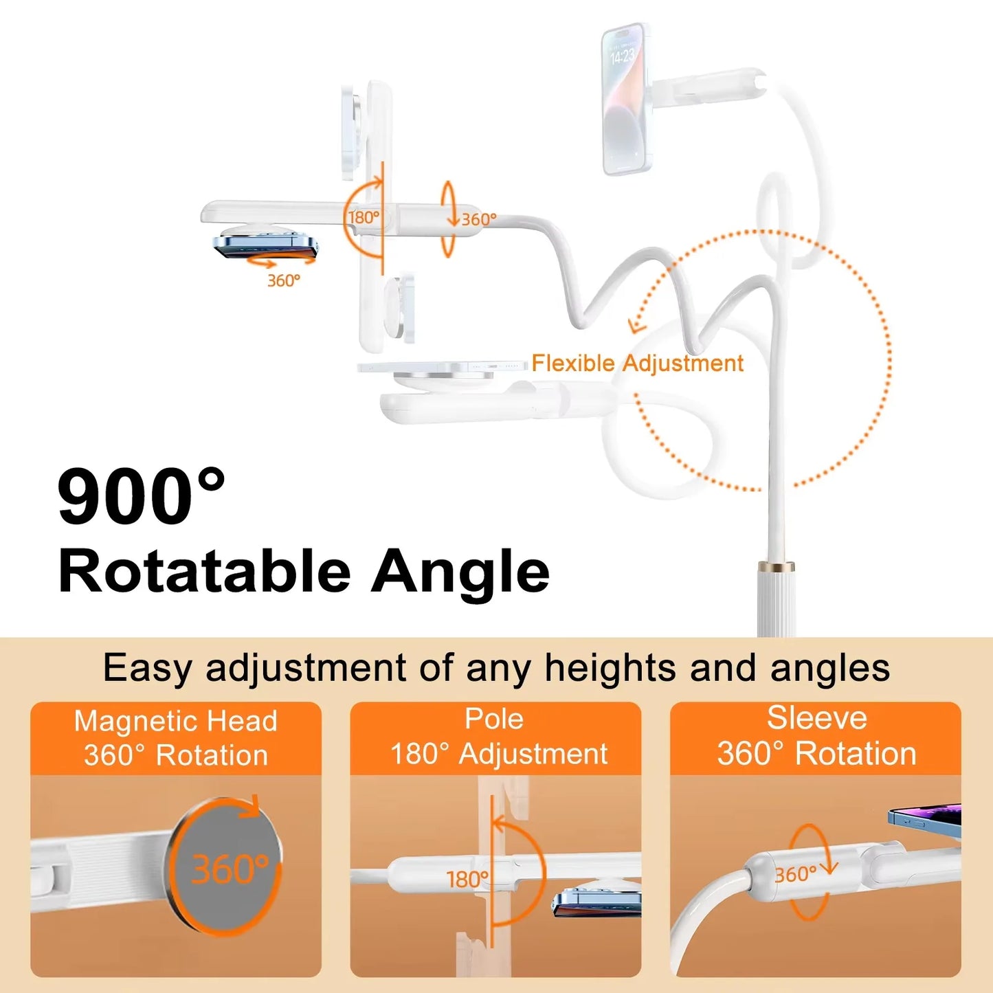 Eary Gooseneck Phone Stand Holder Lazy Bracket