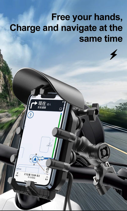 Fast Charger Stand Wireless Charging Shockproof Handlebar Mount