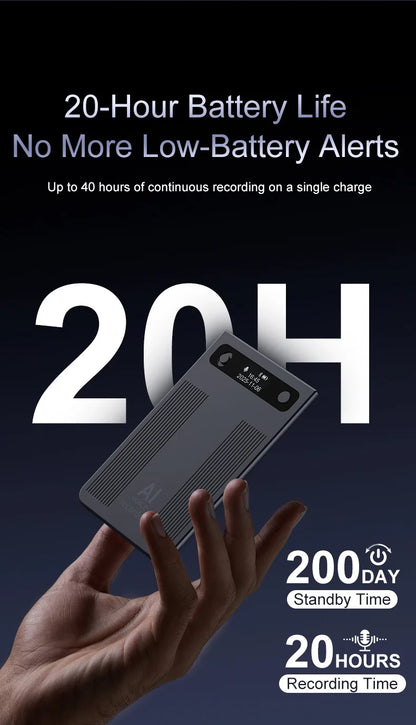 New Ultra-thin T8 Intelligent AI Voice Recorder Transcription