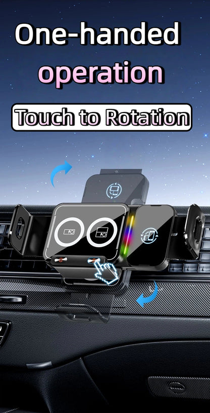 Universal Car Phone Wireless Charging Holder 360° Rotation Mount