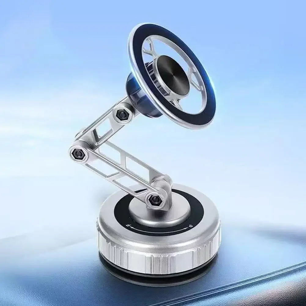 Car Phone Holder With Vacuum Magnetic Suction Cup Foldable