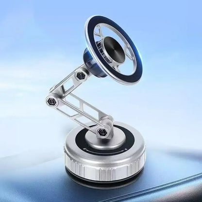 Car Phone Holder With Vacuum Magnetic Suction Cup Foldable