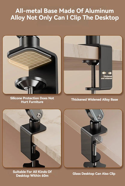 Phone Stand Long Arm Rotatable Tablet Holder