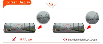 E-ACE 2K Car DVR WIFI GPS Stream Media Mirror Optional