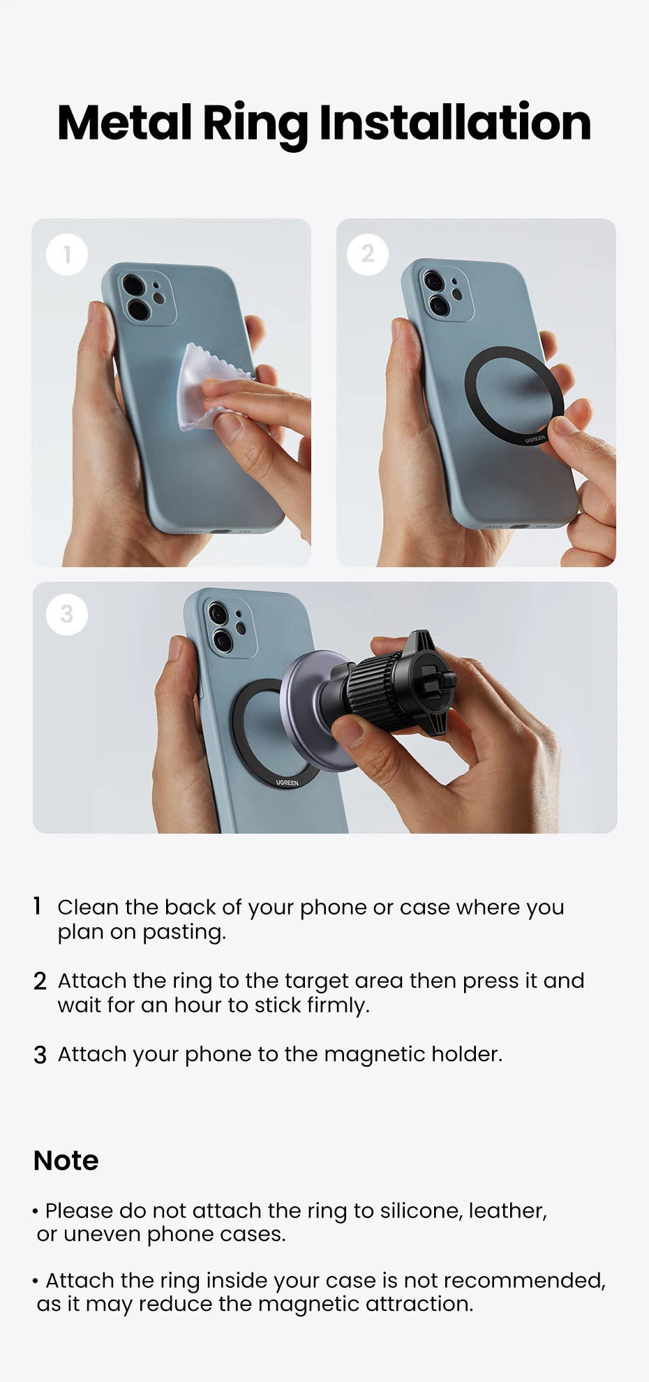 Magnetic Car Phone Holder Air Vent Car Phone Stand