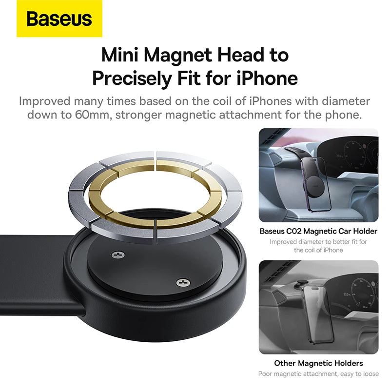 Baseus Magnetic Holder Car Phone Holder Stand Foldable