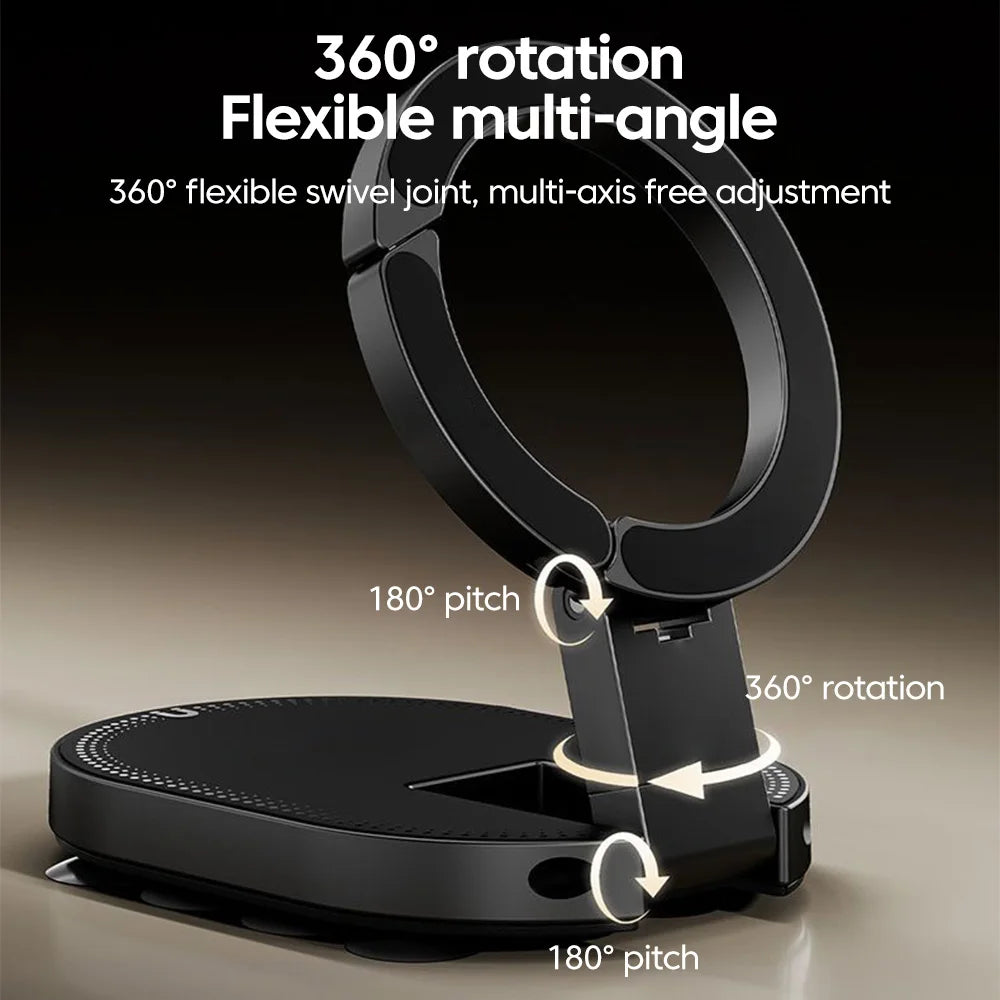 3 In 1 Magnetic Suction Cup Stand Bracket 360° Rotatable Phone Holder