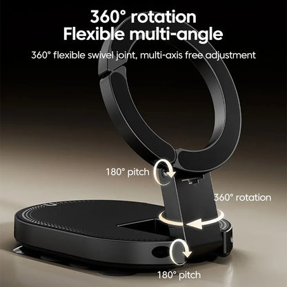 3 In 1 Magnetic Suction Cup Stand Bracket 360° Rotatable Phone Holder