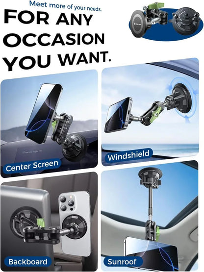 Lanparte Magnetic Car Phone Holder [Strong Suction&Strong Magnetic]