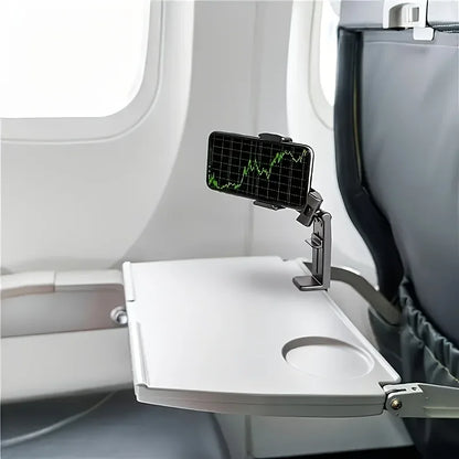 Universal Foldable Airplane Travel Phone Holder Desk Lazy Car Seat