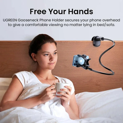 90cm Phone Holder Stand Lazy Bracket Headrest Bed 360