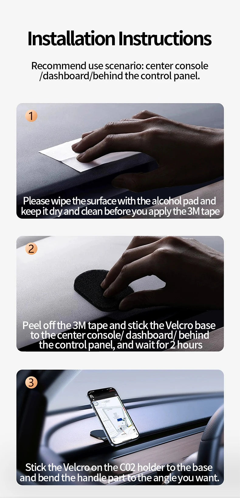 Magnetic Car Phone Holder Foldable Car Cell Phone Support Mount