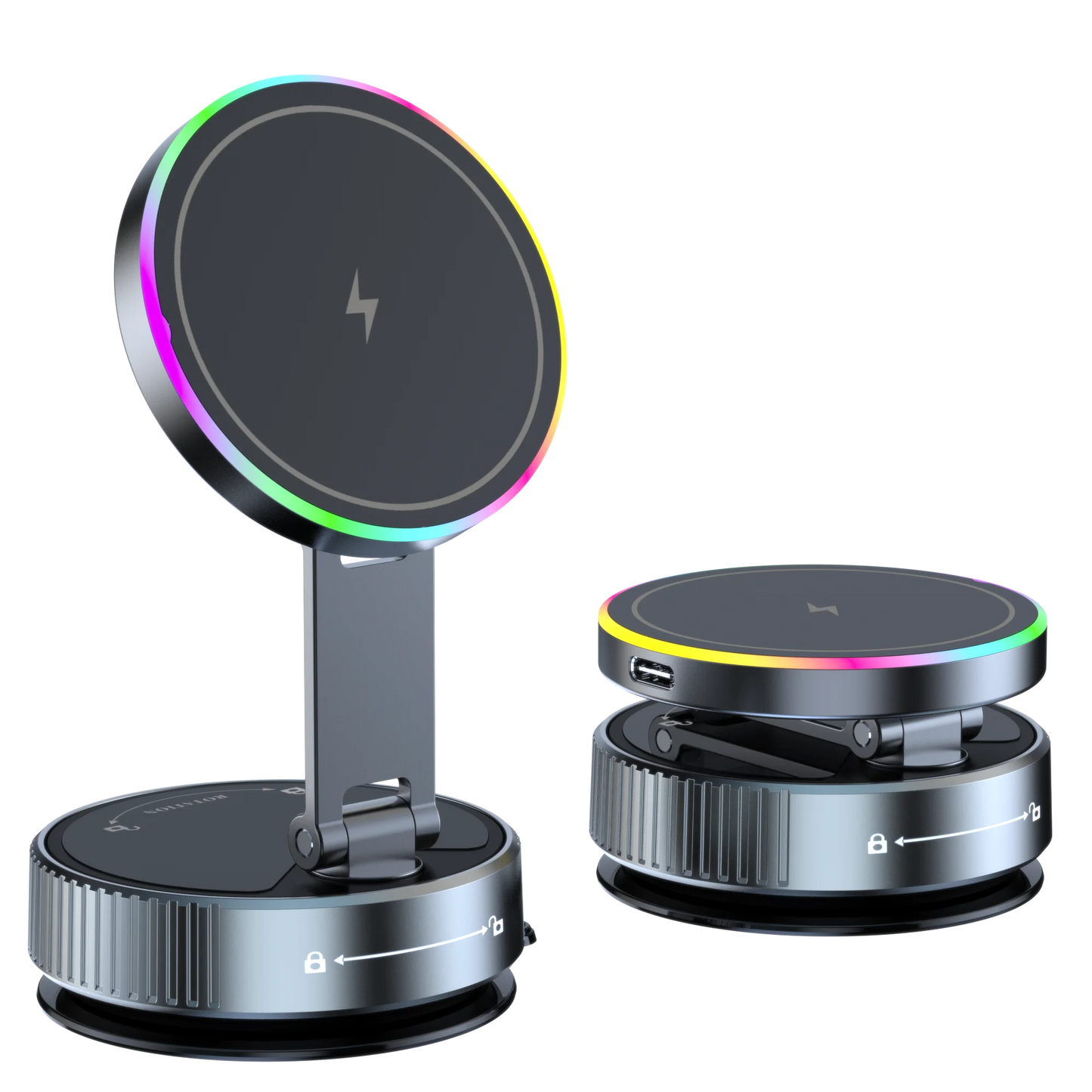 15W Wireless Charger Vacuum Magnetic Car Holder