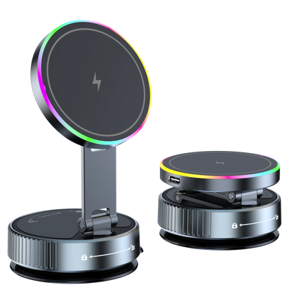 15W Wireless Charger Vacuum Magnetic Car Holder