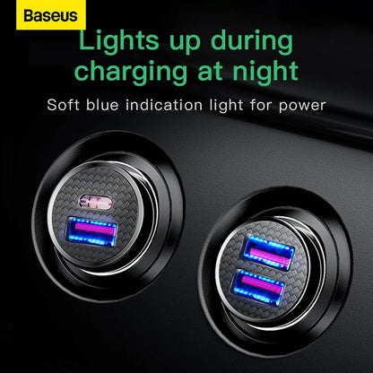 Baseus USB Car Charger Quick Charge Fast Car USB Charger