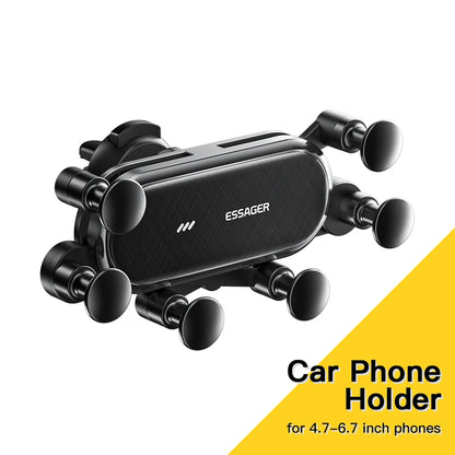 Essager Gravity Car Phone Holder Air Vent Clip Mount Stand