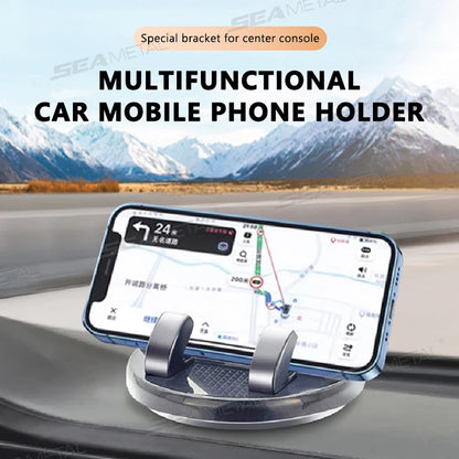 Car Phone Holder ABS Dashboard Navigation 360 Rotation