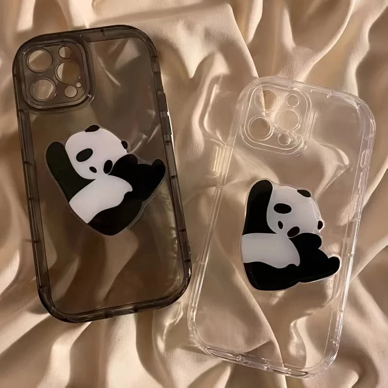 Panda Cute Cartoon Design Hand Grip Handle 360° Phone Holder