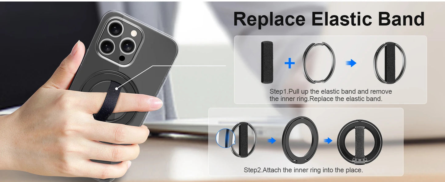 EWA MagOne Ultra Cell Phone Holder Kickstand Ring