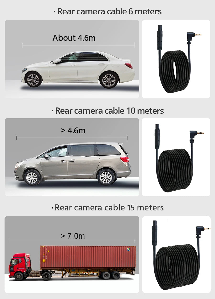 E-ACE Dash Cam 4K 3 Inch Mini Car Dvr Dual Lens