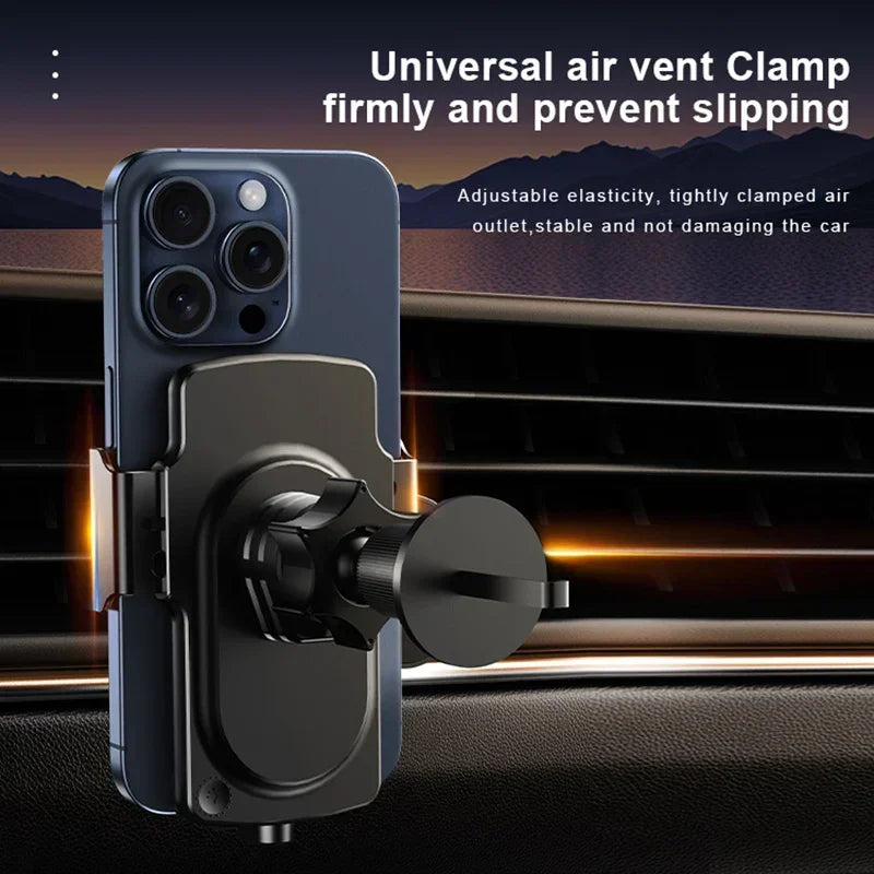 120W Magnetic Charger Car Phone Holder 15W Fast Wireless Charging
