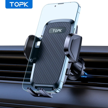 TOPK Car Phone Holder Phone Mount Car Suction Stand