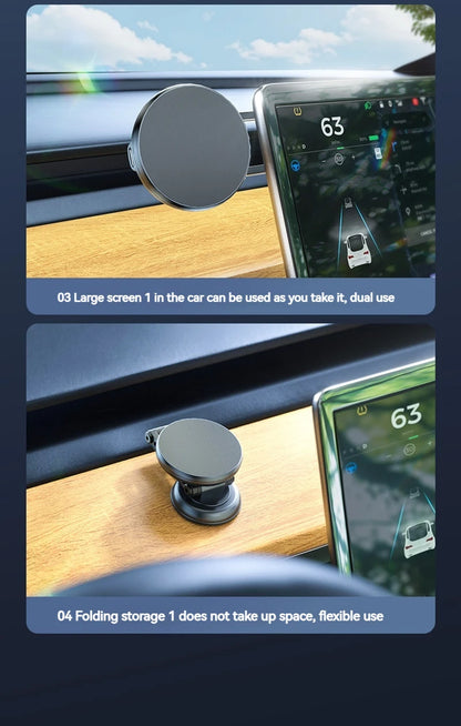 15W Metal Magnetic Car Phone Holder Wireless Charger