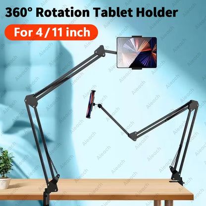 GOYN Metal Tablet Stand, Foldable 360° Rotating Holder