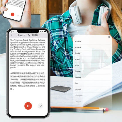 ChatGPT-4 AI Voice Recorder Transcribe & Translation Digital Recording