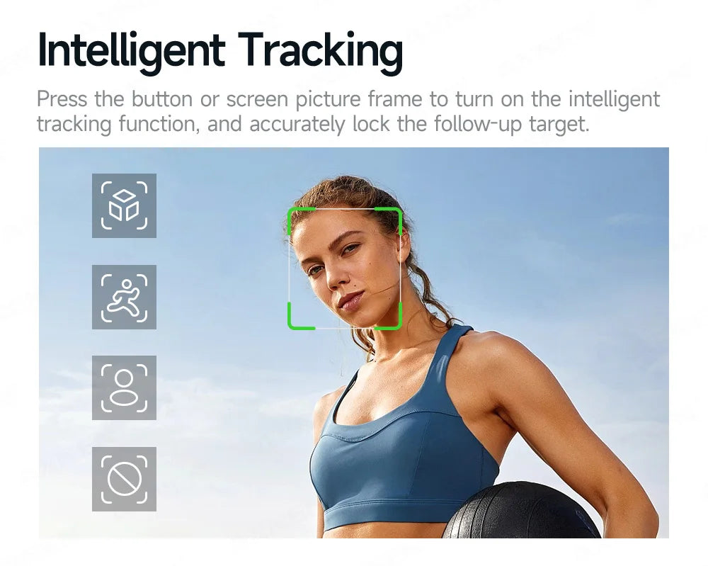 Foldable 3-Axis Phone Gimbal Stabilizer with Telescopic Rod