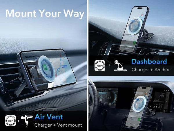 ESR for MagSafe Car Mount Dashboard Magnetic Phone Holder