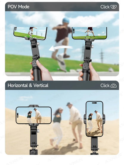 AXNEN AI Desktop Gimbal Tripod Extendable Selfie Stick