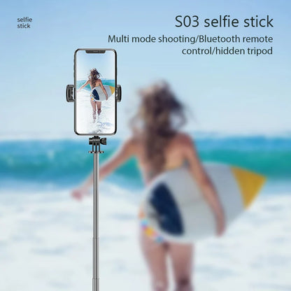 New Selfie Stick Tripod Stand with Remote Shutter Foldable Phone Holder