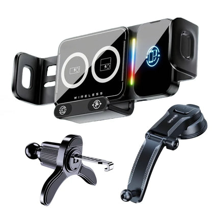 Universal Car Phone Wireless Charging Holder 360° Rotation Mount