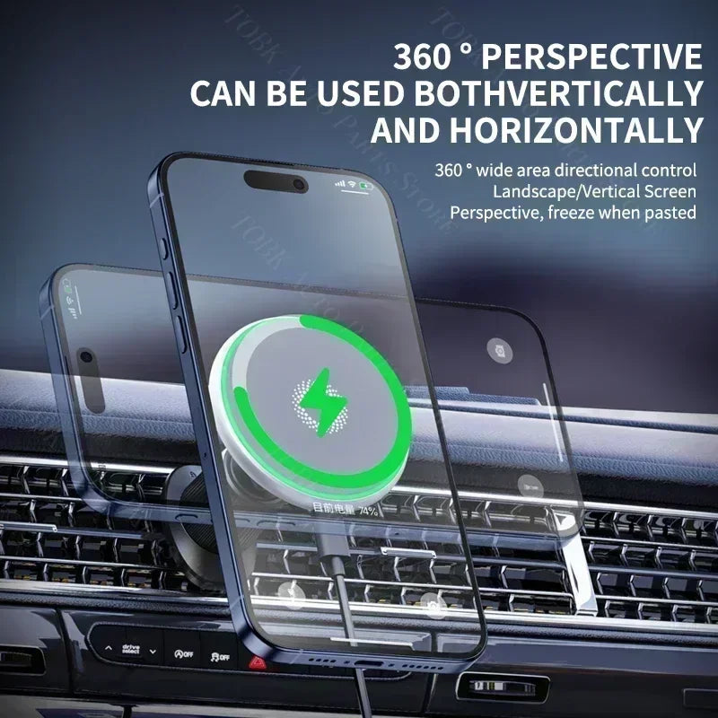 Magnetic Phone Holder for Audi Q7 Wireless Charging