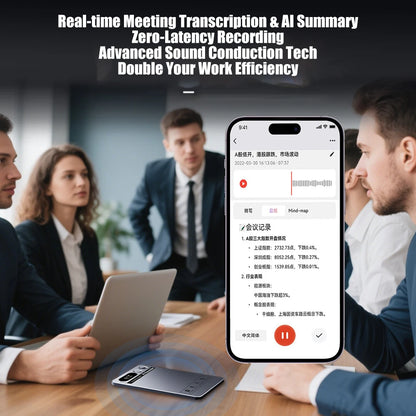 AI Voice Recorder Min Magnetic Powerd ChatGPT-4 App Translator