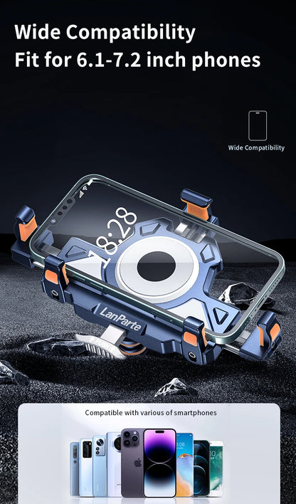 Universal  Motorcycle Phone Holder Alloy Anti-Shake 360° Adjustable