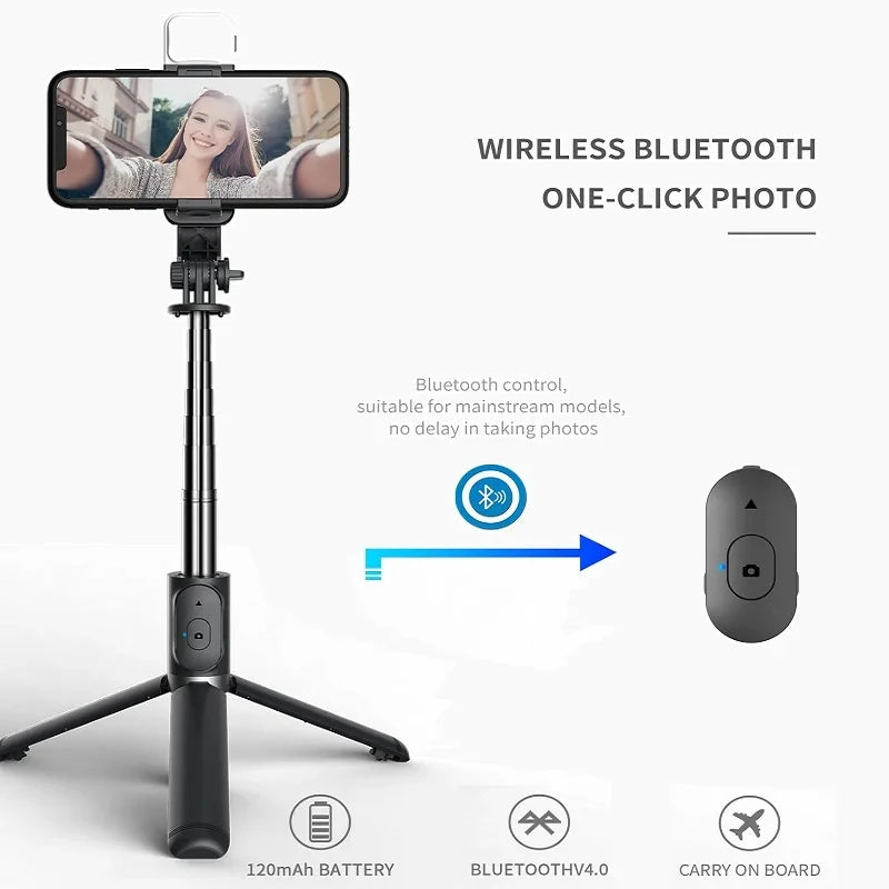 Xiaomi Selfie Stick 1m with Wireless Bluetooth LED Fill Light