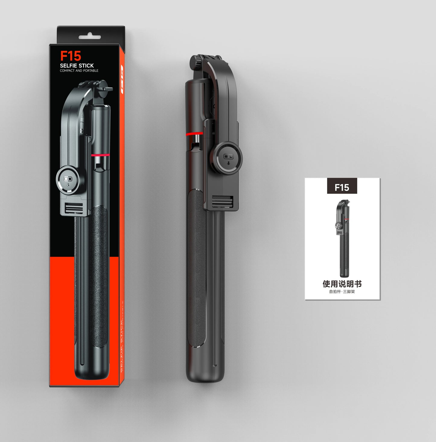 F15 with Wireless Remote 68 Inch Selfie Stick Phone Desktop Stand