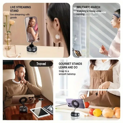 Foldable Magnetic Car Phone Holder Multi-directional Rotation Surface