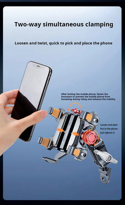 Aluminum Motorcycle Phone Mount Cellphone Holder