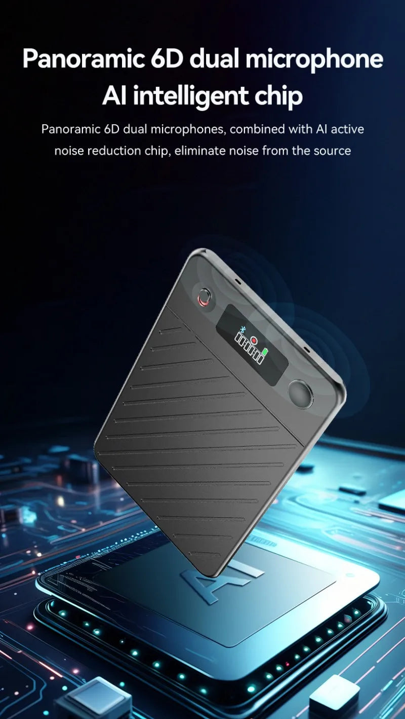 AI Voice Recorder with Display Screen 8-256GB Intelligent Translation