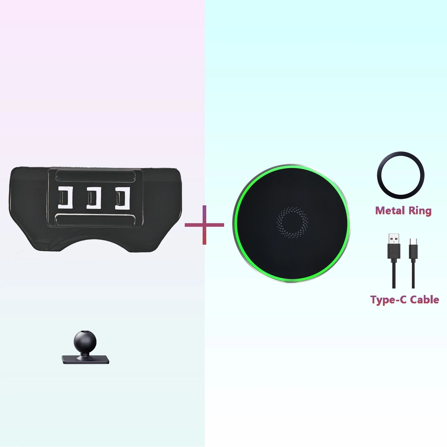 Magnetic Phone Holder 15W Wireless Charging Phone Stand