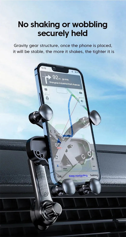 Gravity Car Phone Holder Air Vent Easy Install 360° Rotatable