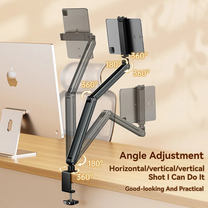 Phone Stand Long Arm Rotatable Tablet Holder