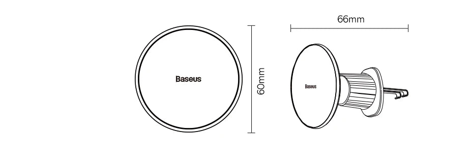 Baseus Magnetic Wireless Charger Car Phone Holder