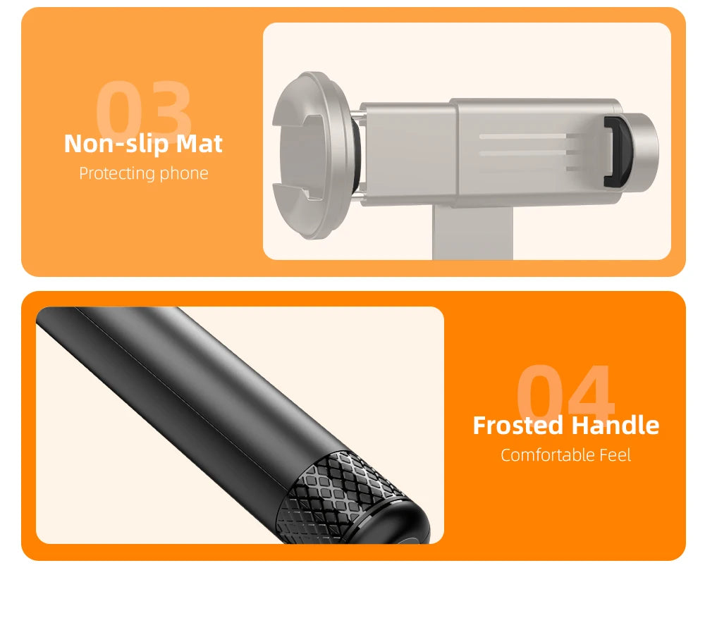 C10 Selfie Stick 72 Inch Aluminum Alloy with Wireless Bluetooth