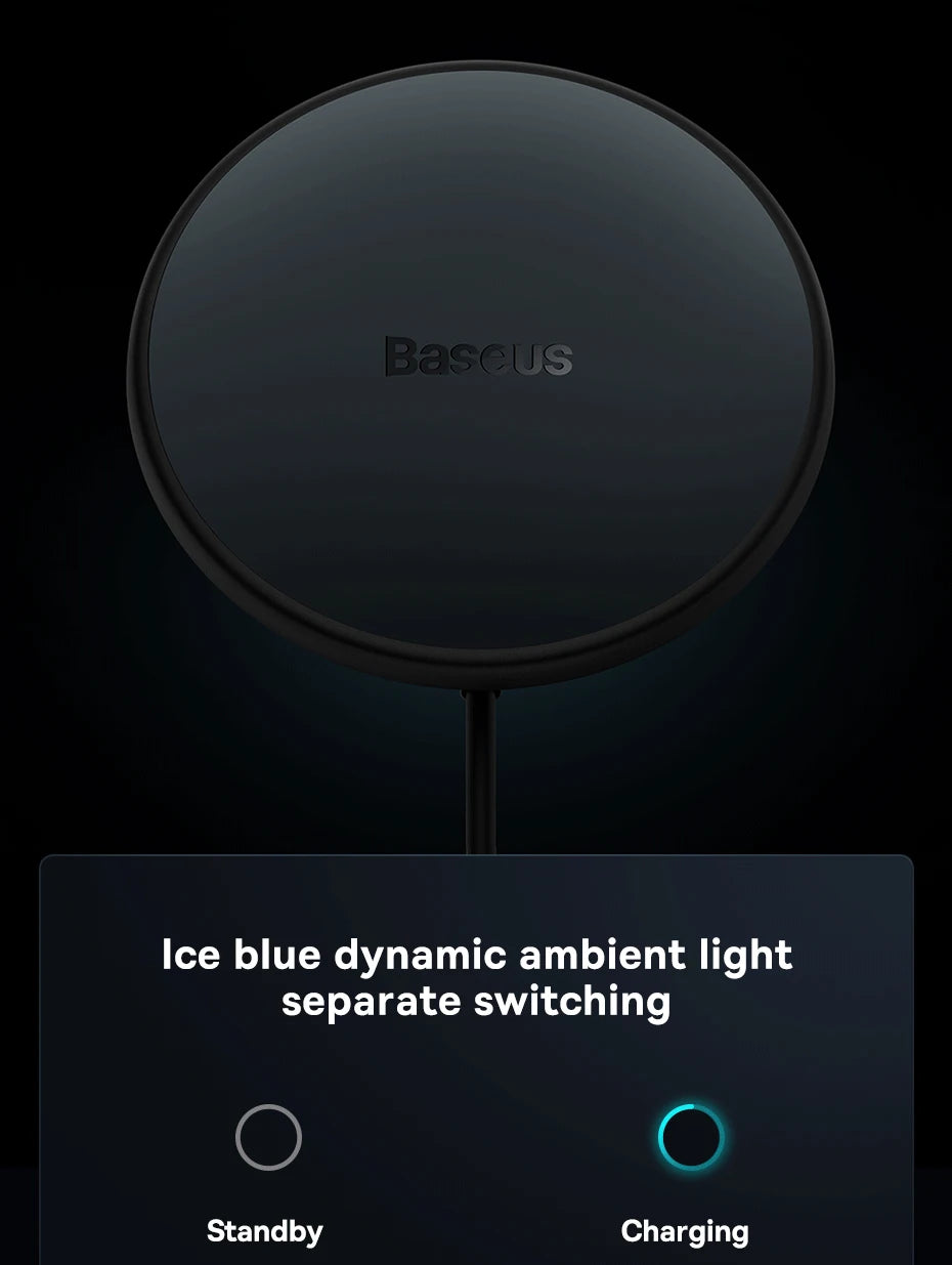 Baseus Magnetic Wireless Charger Car Phone Holder