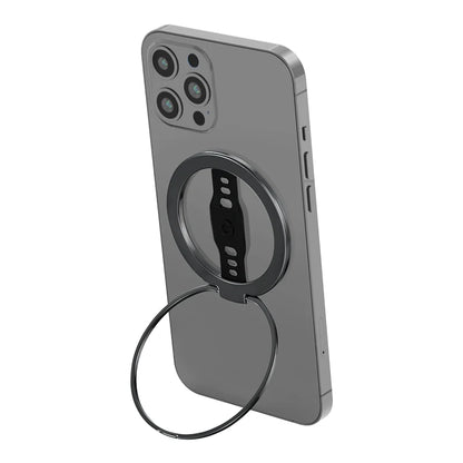EWA Magnetic Phone Grip and Stand with Silicone Finger Strap
