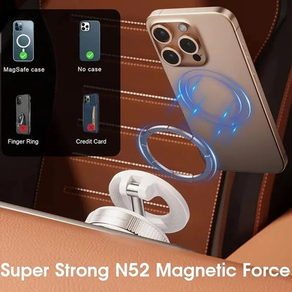 Suction Cup Phone Mount Magnetic Phone Holder for Car 360°